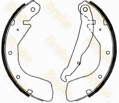 BRAKE ENGINEERING sh2368 -  Комплект тормозных колодок